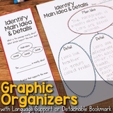 Reading Comprehension Graphic Organizers for Reading Skills & Strategies