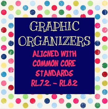 Preview of Graphic Organizers Aligned w/ Common Core Reading Literature RL.7.2. & RL.8.2.