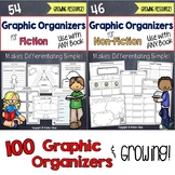 Reading Comprehension Graphic Organizers for Fiction and N