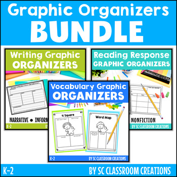 Preview of Graphic Organizers Bundle- Vocabulary, Reading Response, & Writing