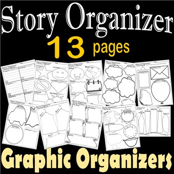 Preview of Graphic Organizers Creative Story Writing Guides Templates