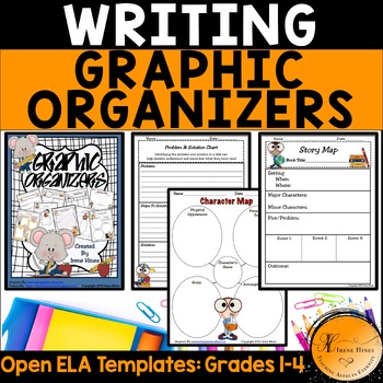 Preview of Graphic Organizers: Story Elements, Character Traits, Story Maps Worksheets