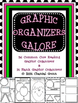 Preview of Graphic Organizers GALORE! {50 Common Core Printables!}