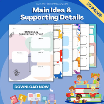 Preview of Graphic Organizers: Main Idea and Supporting Details (9)