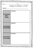 Graphic Organizers | Reading Comprehension | Making Predictions