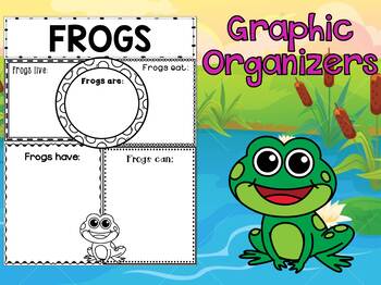 Preview of Graphic Organizers Set : Frogs - Pond and Farm Animals