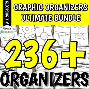 Preview of Graphic Organizers Ultimate Bundle: Organizational Tools for All Subjects