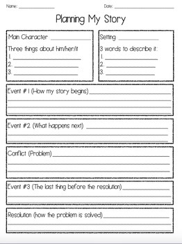 Graphic Organizers and Planners: Narrative Writing by Shira | TpT