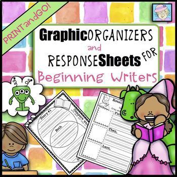 Preview of Fiction and Nonfiction Reading Response Graphic Organizers for Any Book