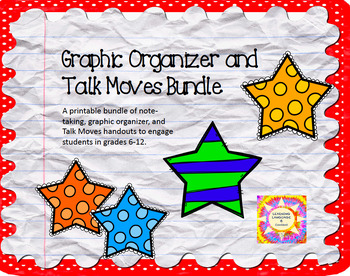 Preview of Graphic Organizers and Talk Moves Bundle