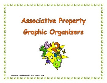 Preview of Graphic Organizers for Associative Property (Common Core Aligned)