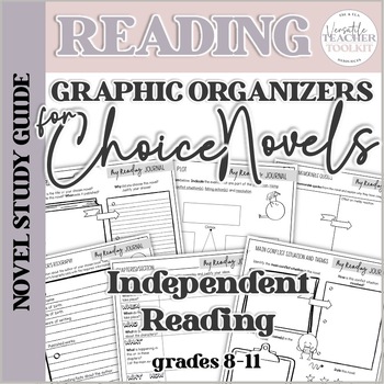 Preview of Graphic Organizers for Choice Novels (Independent Reading)