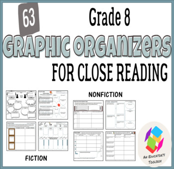 Preview of Grade 8 Graphic Organizers for Common Core Close Reading: Fiction and Nonfiction