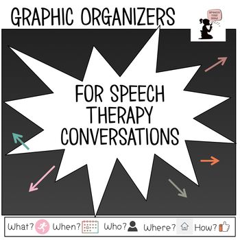 Preview of Graphic Organizers for Conversations in Speech Therapy | Graphic Organizer