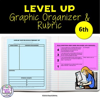 Preview of Graphic Organizers for Level Up Activities for HMH Collections Grade 6