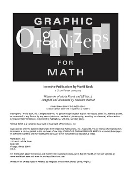 Preview of Graphic Organizers for Math