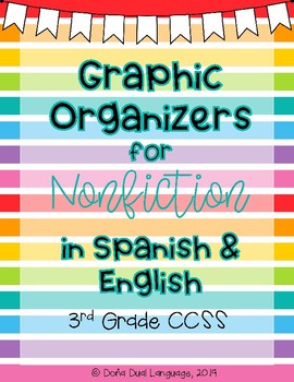 Preview of Graphic Organizers for Nonfiction Texts (SPANISH & ENGLISH)