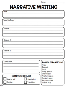 Graphic Organizers for Paragraph Writing: Opinion, Narrative ...