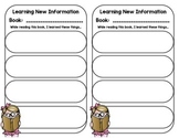 Learning New Information - Reading Graphic Organizer