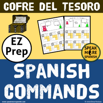 Preview of Verb Organizers for Spanish Formal and Informal Commands. Los Mandatos.