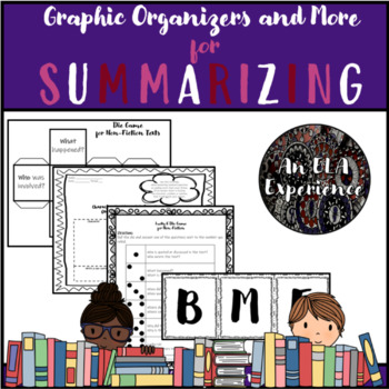 Preview of Graphic Organizers for Summarizing