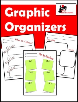 Preview of Graphic Organizers for Taking Notes - 9 Worksheets