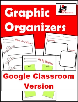 Preview of Graphic Organizers for Taking Notes - for Google Classroom - Distance Learning