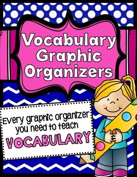 Preview of Graphic Organizers for Teaching Vocabulary, Common Core RL.4 & RI.4