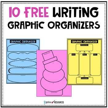Preview of FREE Graphic Organizers for Writing