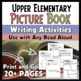 Graphic Organizers for any Picture Book Sub Plans Homework