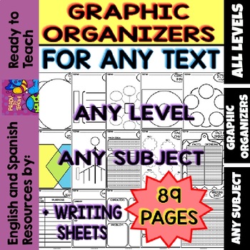 Preview of Graphic Organizers for any Text, Level and/or Subject (89 pages)