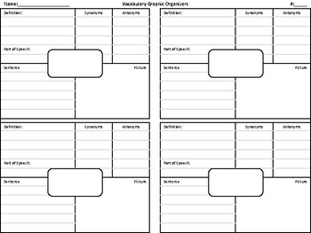 Preview of Graphic Organizers with Lines