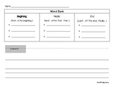 Graphic Organizers with Word Banks