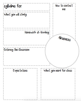 Graphic Syllabus Template by thegwahagteacher | TPT