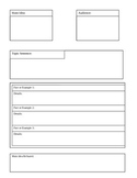 Graphic organizer for basic paragraph