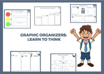 Preview of Graphic organizers:  LEARN TO THINK (thought training)