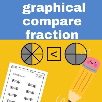 Preview of Graphical Compare Fraction Worksheet | same numerator | Same denominator