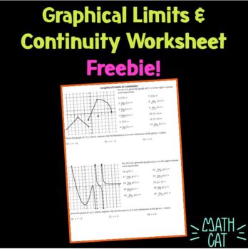 Preview of Graphical Limits and Continuity Worksheet Freebie