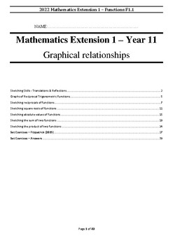 Preview of Graphical Relationships - Mathematics Extension 1