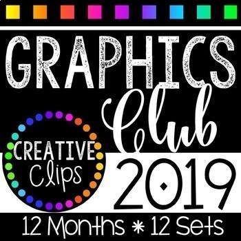 Preview of Graphics Club 2019 Bundle {Creative Clips Clipart}