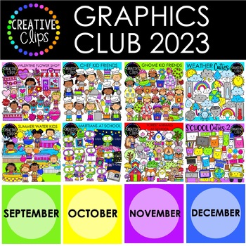 Preview of Graphics Club Bundle 2023 ($60.00 Value!) {Kid Clipart}