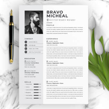 Preview of Graphics Designer Resume Template
