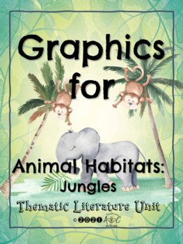 Preview of Graphics for Thematic Literature Unit - Animal Habitats: Jungles
