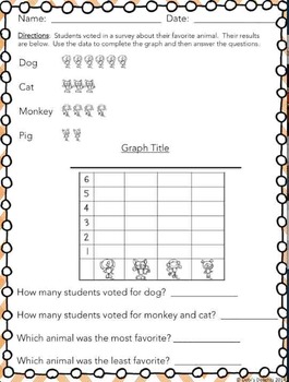 Graphing Animals: 1.MD.C.4 by Debi's Delights | TpT