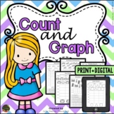 Graphs & Data Practice: Kindergarten 1st Grade Graphing Wo