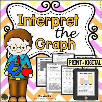 Preview of Graphs & Data Practice: Kindergarten 1st Grade Graphing Worksheets & Activities