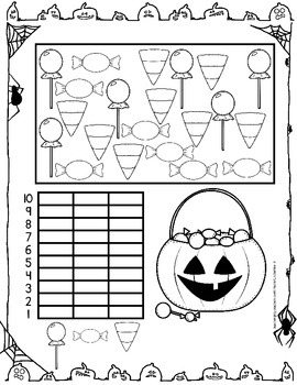 Halloween Graphing Worksheets by Catherine S | Teachers Pay Teachers