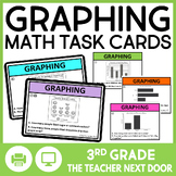 3rd Grade Graphing Task Cards Graphing Math Center Graphin