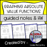 Graphing Absolute Value Equations / Functions - Guided Not