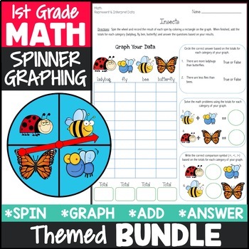 Preview of 1st Grade Math Graphing Games Activity Bundle {Math Centers 1st Grade}